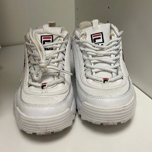 Fila white sneakers
